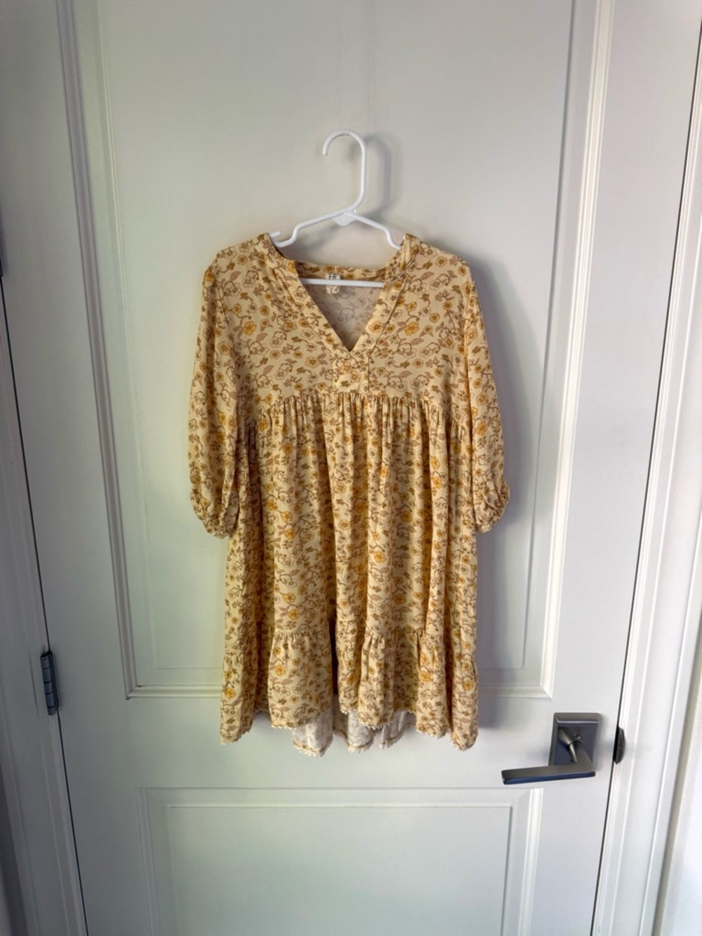 Little Spell Girls Yellow Floral Garden Prairie Cottage Dress 5 - 6